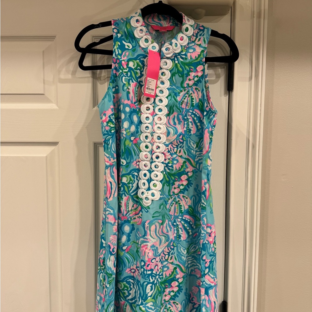 Lilly Pulitzer Blue and Pink Patterned Dress
